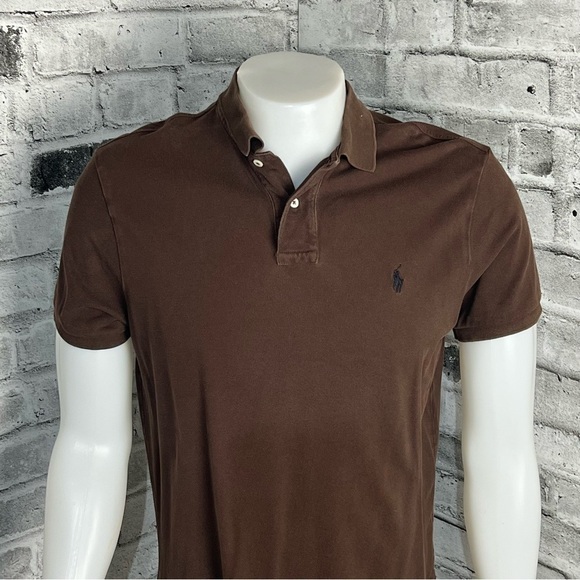 Polo by Ralph Lauren Custom Fit Brown Polo Shirt - Picture 2 of 6